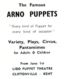 Arno Puppets Advert