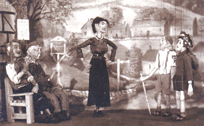 Marionettes from the play "Village Society" by W A Call