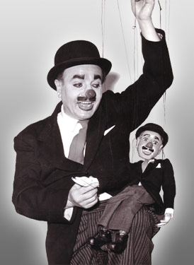 Charlie Cairoli with Portrait Marionette