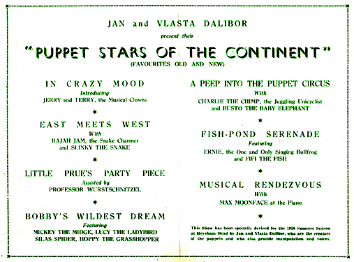 Dalibor's 1956 Programme
