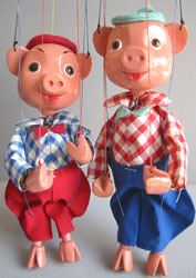 Pelham Puppets' version of Pinky & Perky