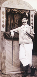 John aged 16 as Clown Dodo