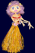 Hawaiian Dancer Marionette by Ian Denny