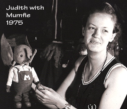 Judith Shutt with Mumfie 1975