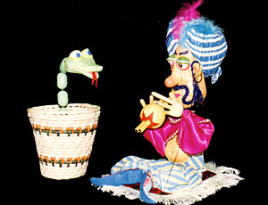 "Snake Charmer" Marionette by Ian Denny